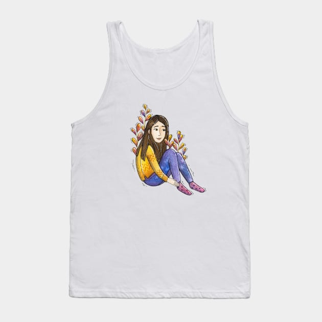 Spring Girl Tank Top by Tania Tania